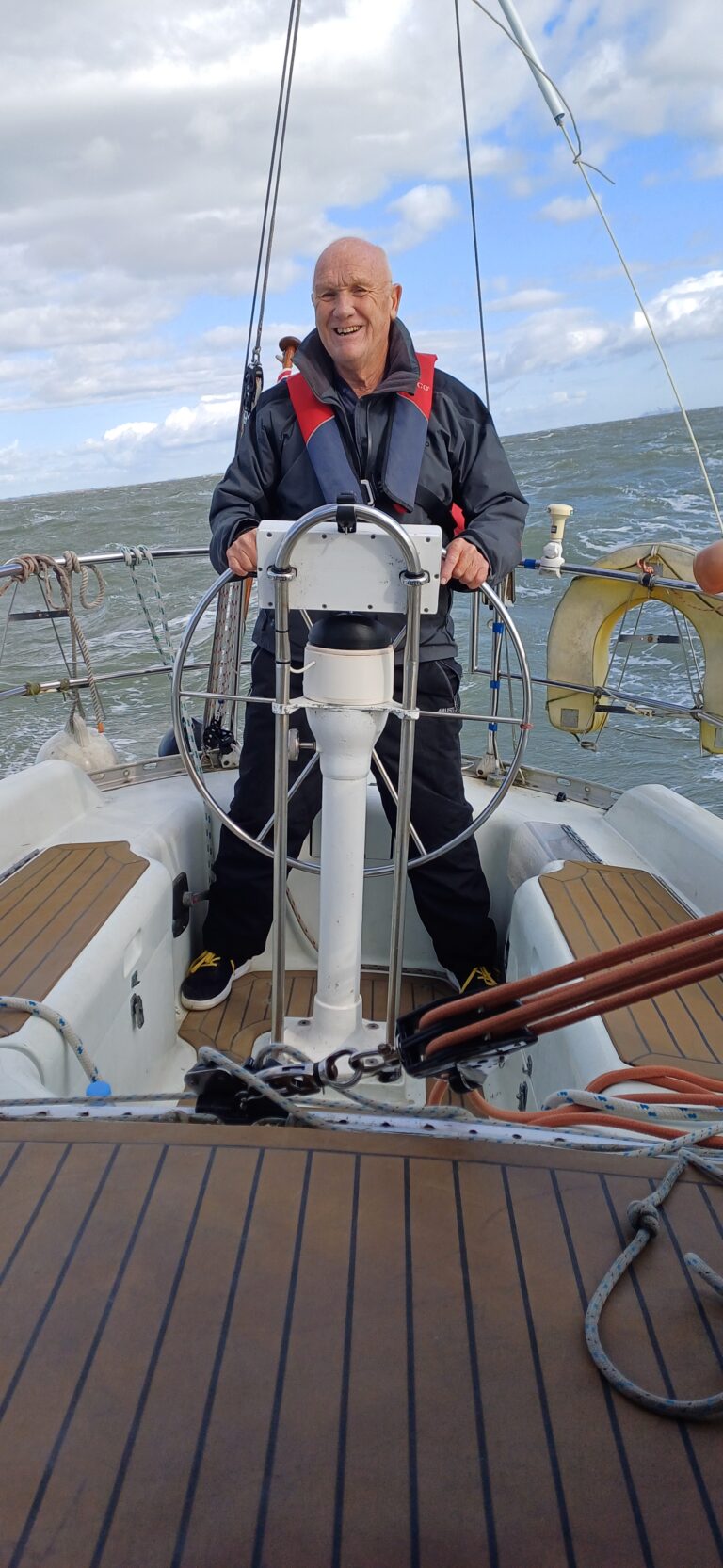 Len at helm