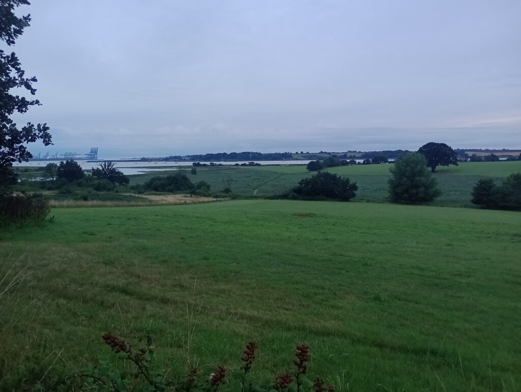 View from Levington out to sea
