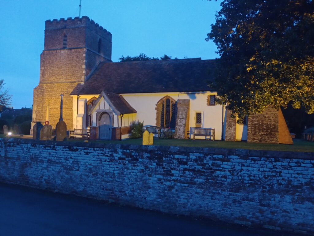 St Peter's Church, Levington at dusk
