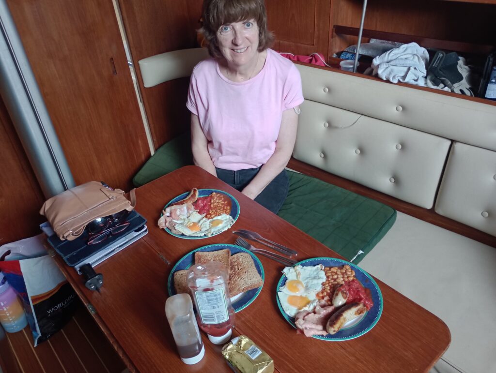 Fried breakfast on SAOR