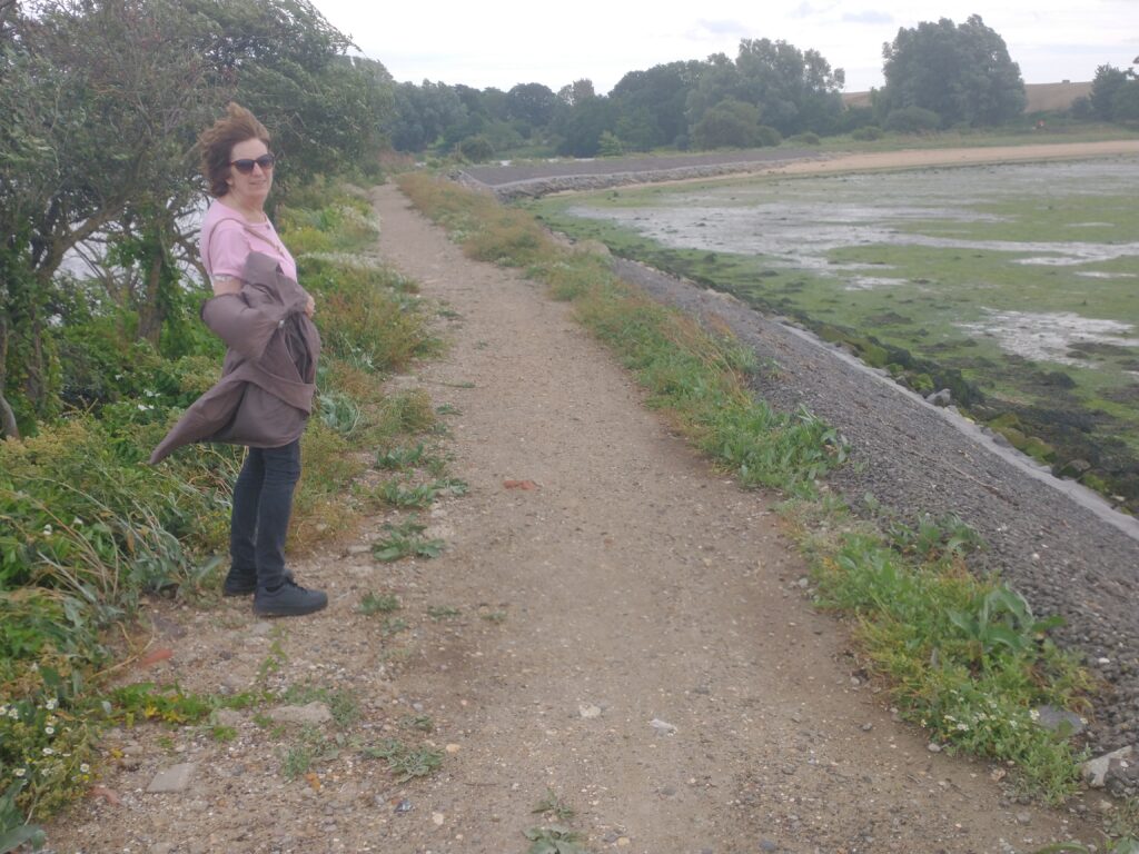 Windy day on the coastal path