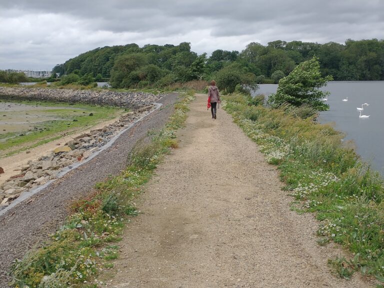Along the coastal path between Levington and Felixtowe