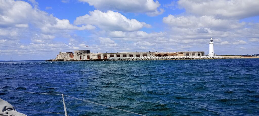 Image of Hurst Castle from the sea