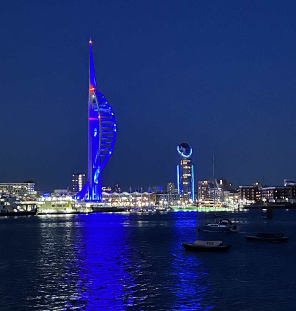 Spinnaker Tower at Night